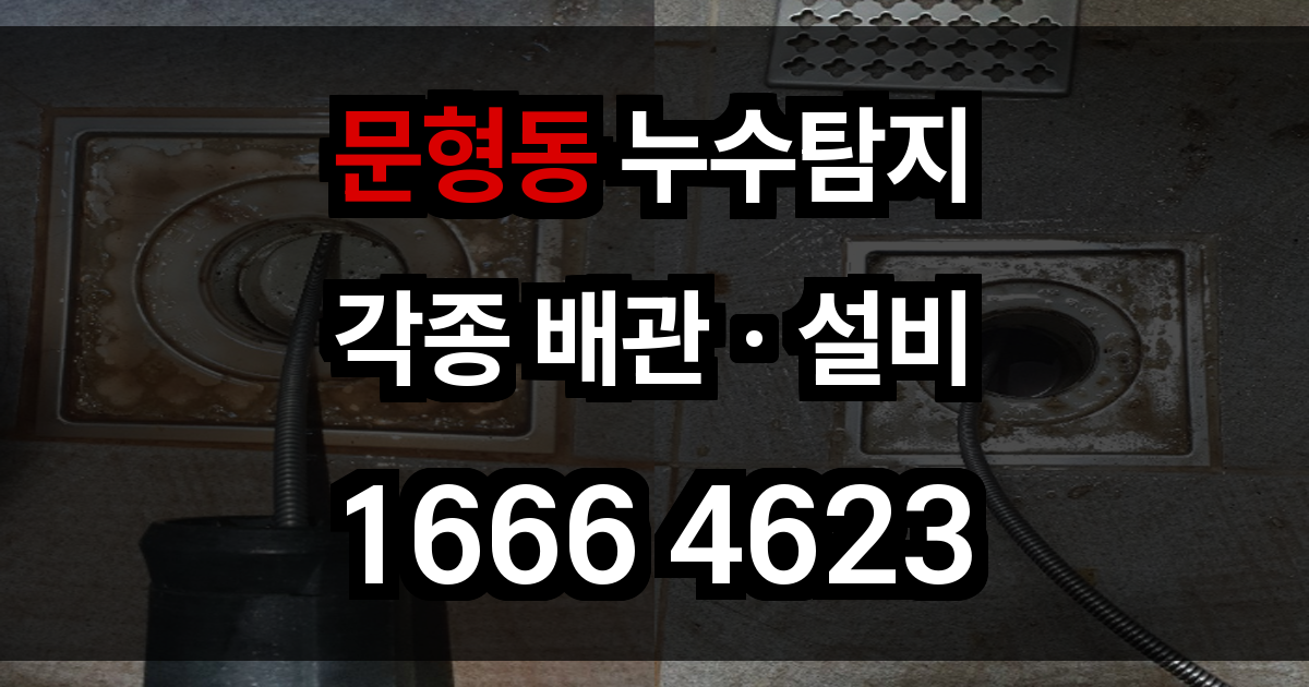 문형동 누수탐지