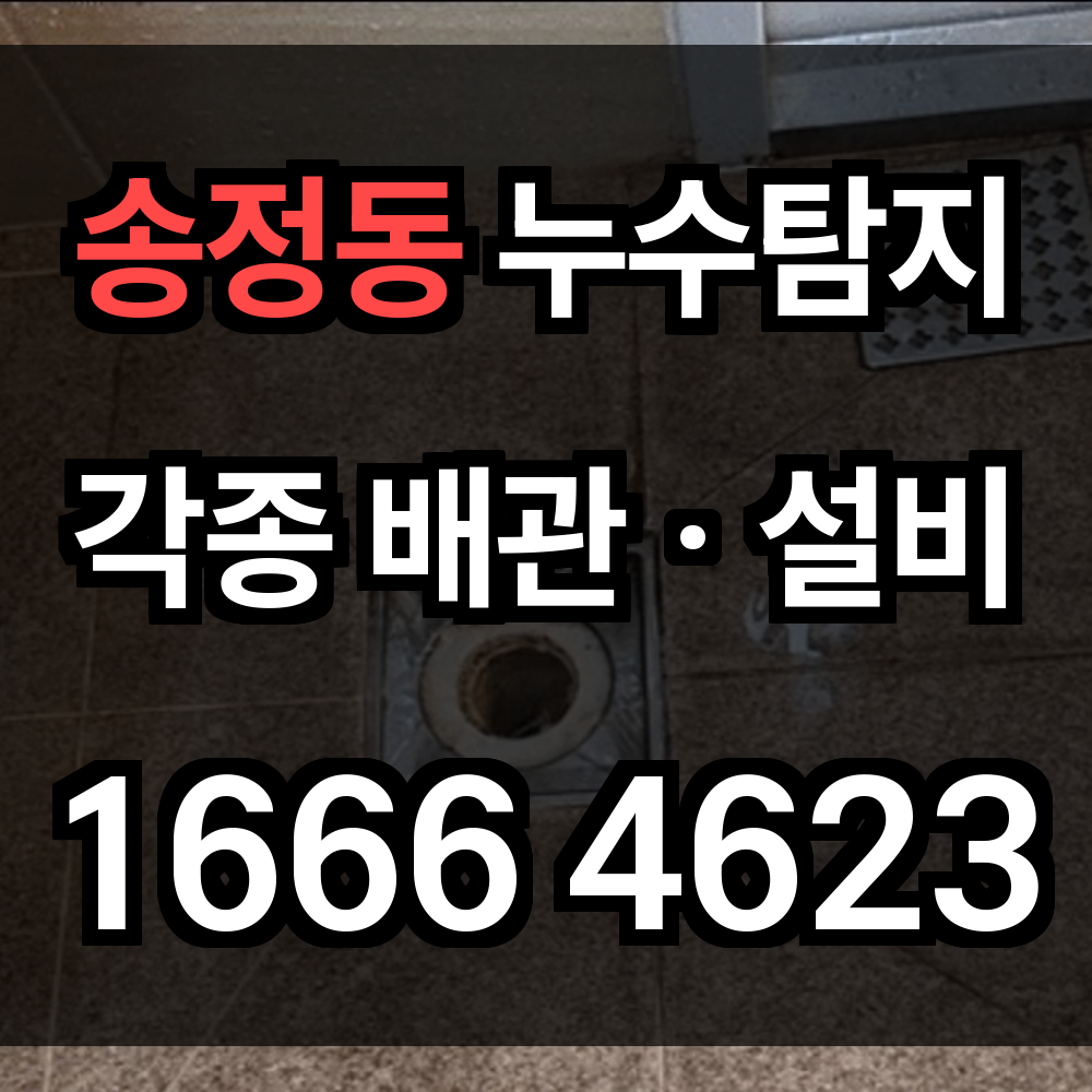 송정동 누수탐지