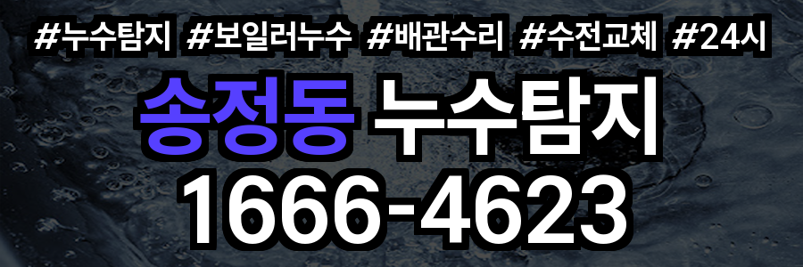 송정동 누수탐지