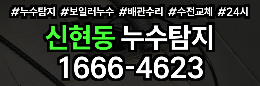 신현동 누수탐지