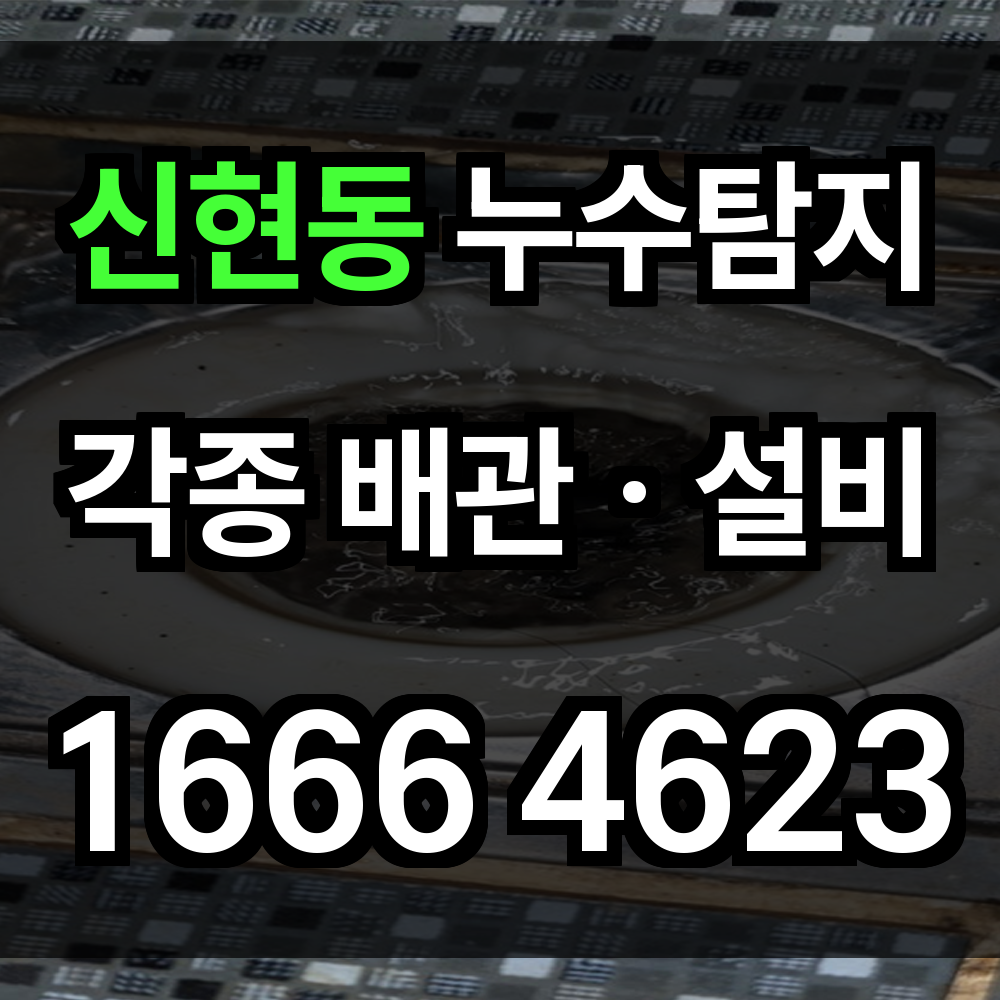 신현동 누수탐지