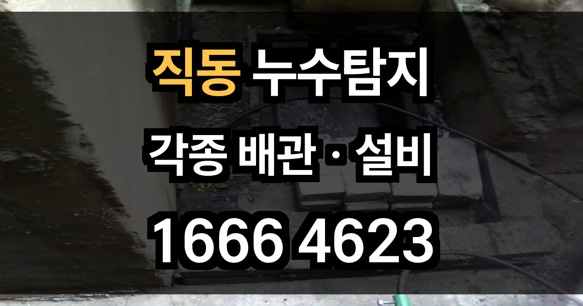 직동 누수탐지
