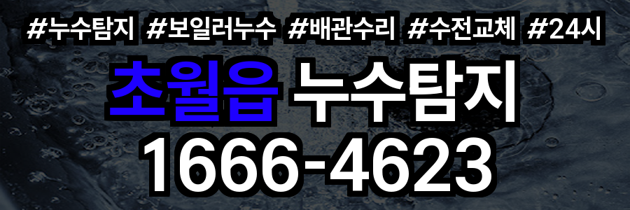 초월읍 누수탐지