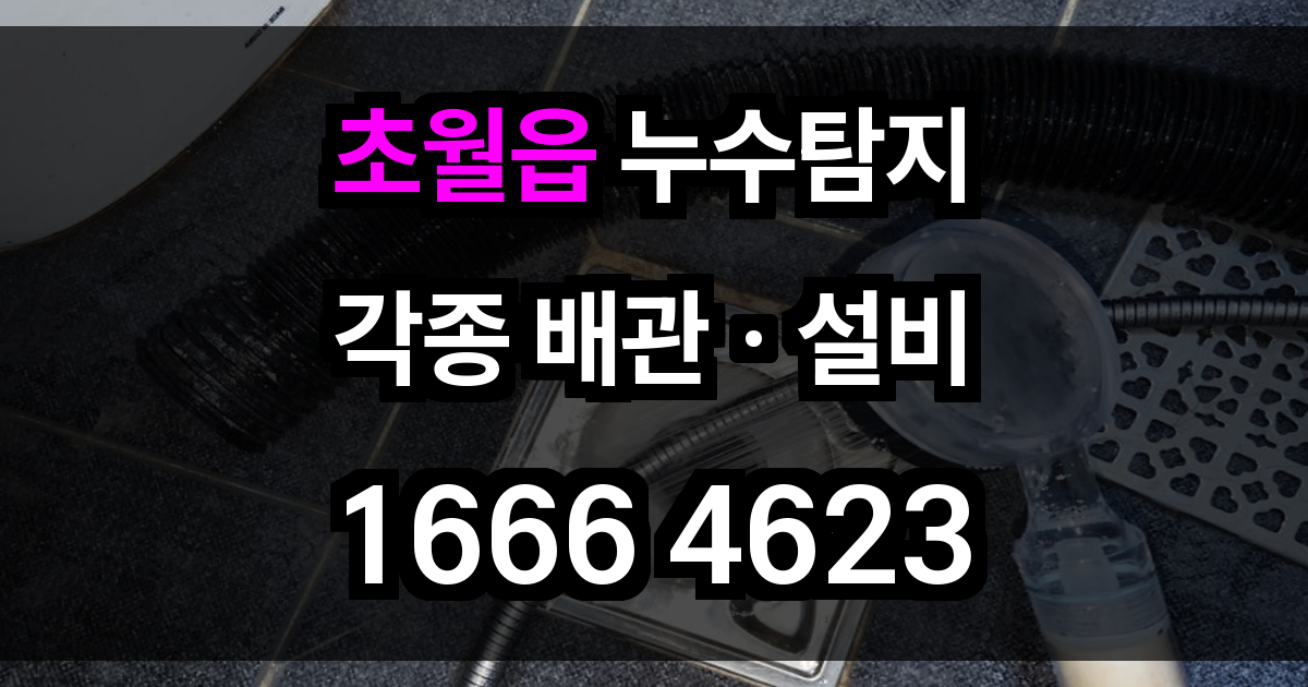 초월읍 누수탐지