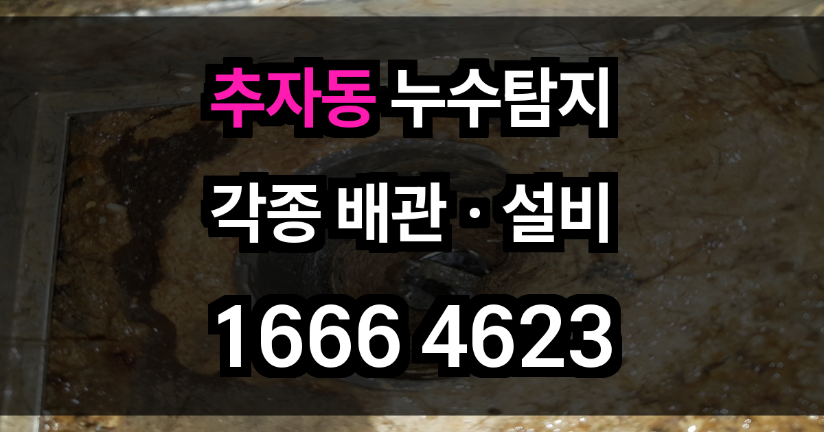 추자동 누수탐지