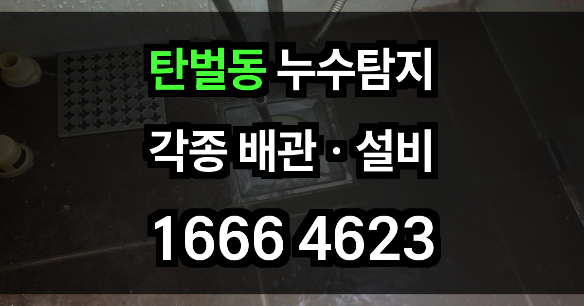 탄벌동 누수탐지