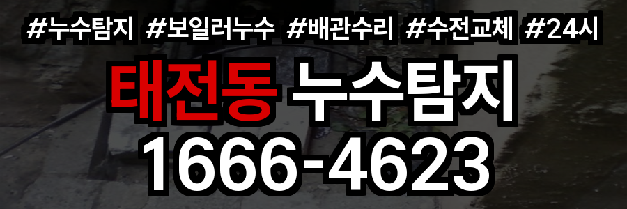 태전동 누수탐지