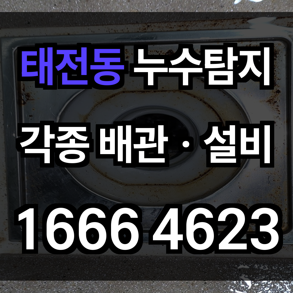 태전동 누수탐지