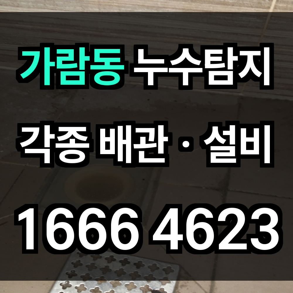 가람동 누수탐지