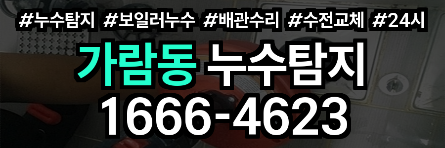 가람동 누수탐지