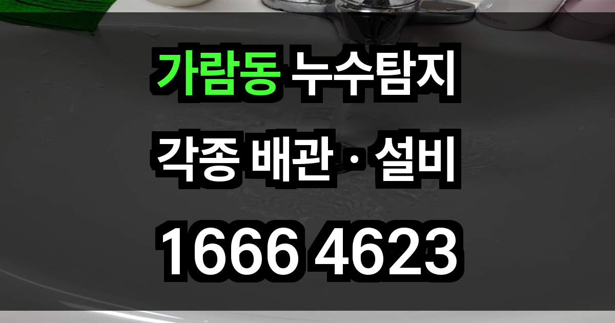 가람동 누수탐지
