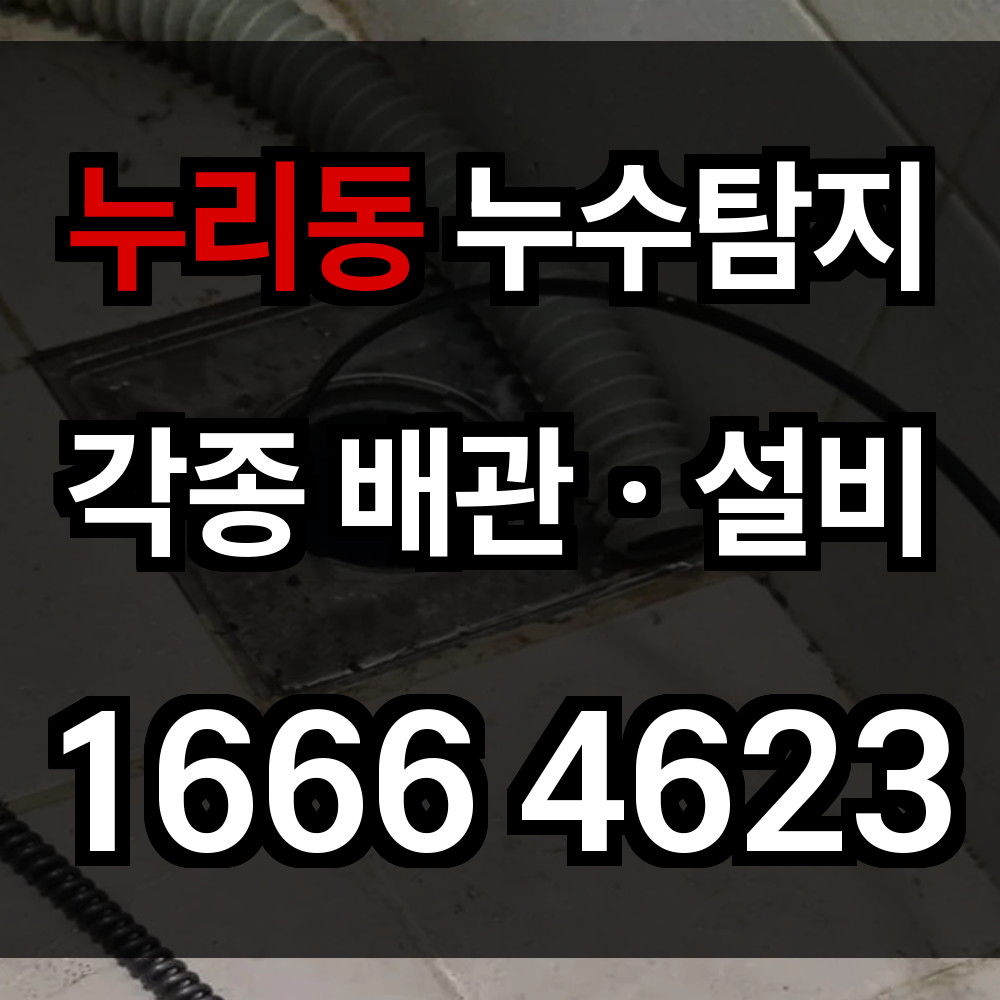 누리동 누수탐지