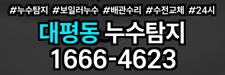 대평동 누수탐지