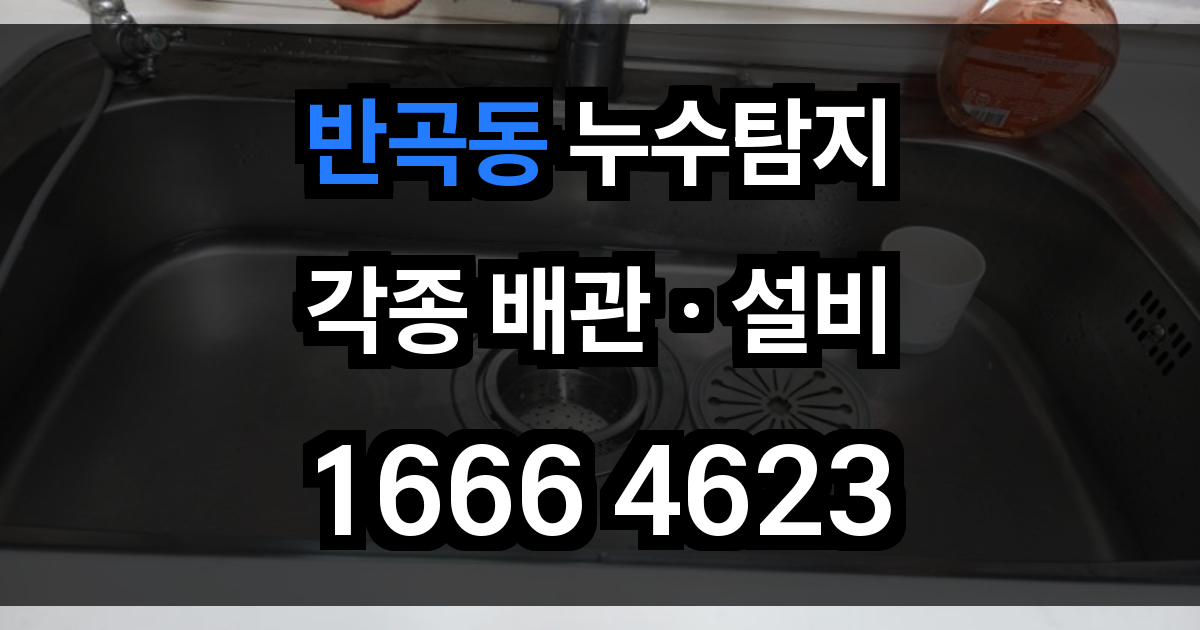 반곡동 누수탐지