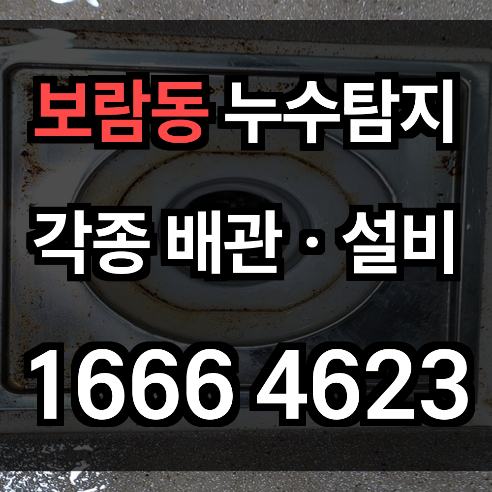 보람동 누수탐지