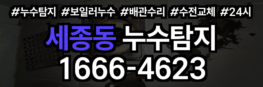 세종동 누수탐지