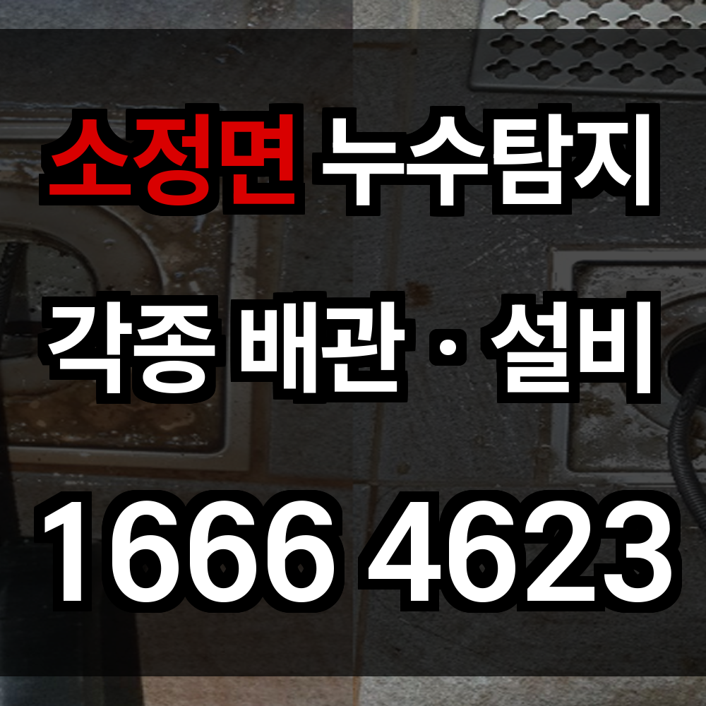 소정면 누수탐지