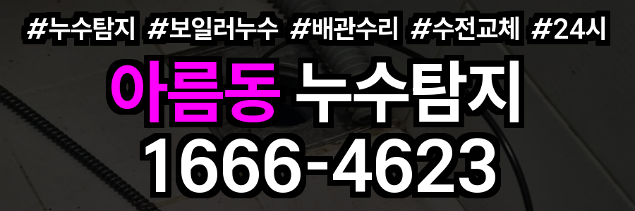 아름동 누수탐지