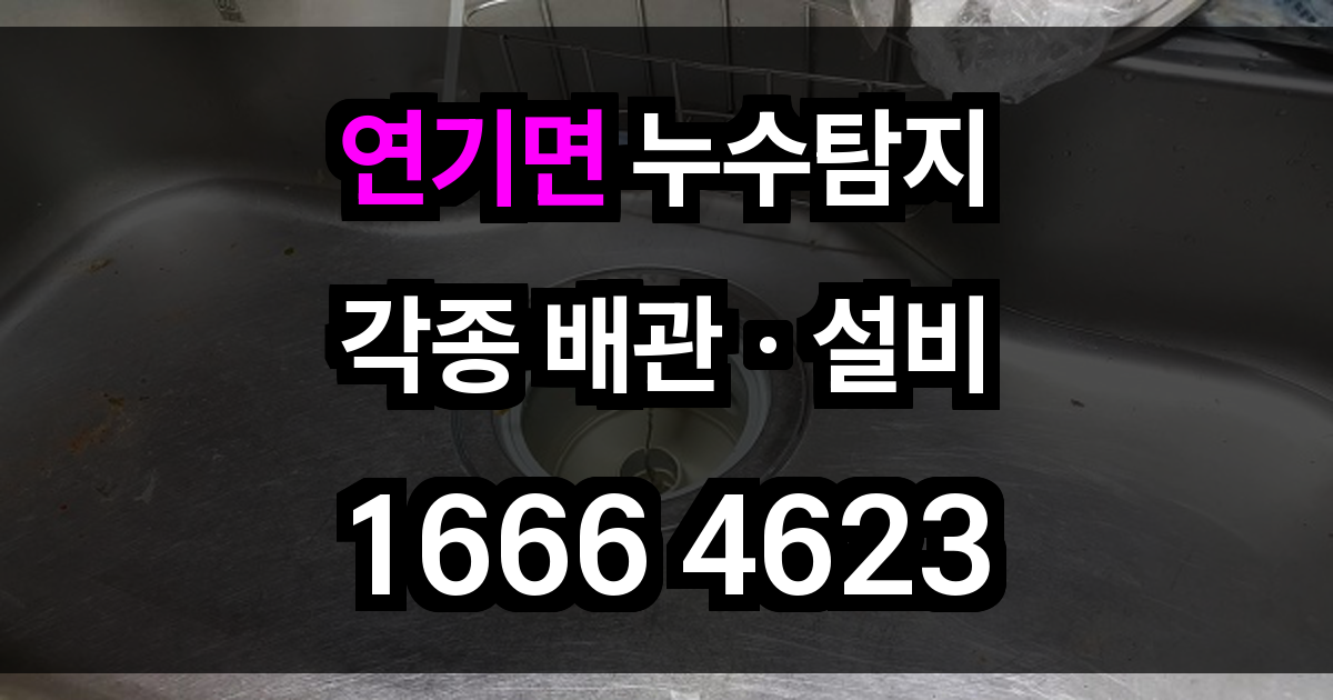 연기면 누수탐지