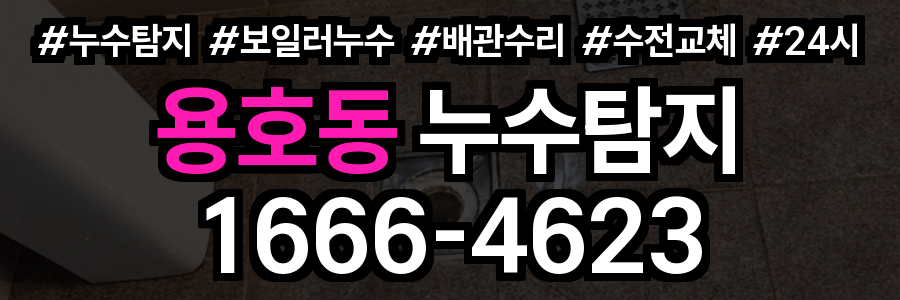 용호동 누수탐지