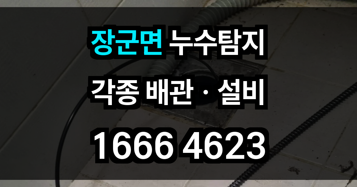 장군면 누수탐지
