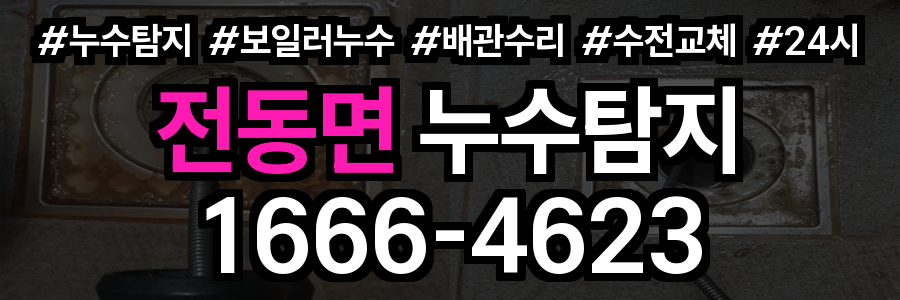 전동면 누수탐지
