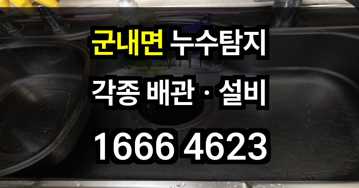 군내면 누수탐지