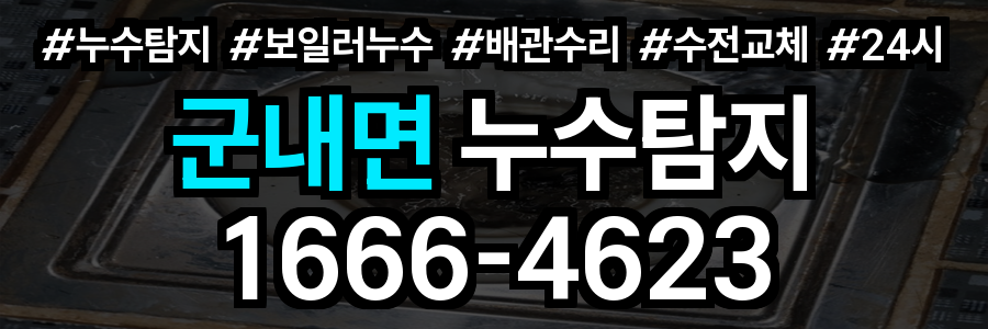 군내면 누수탐지