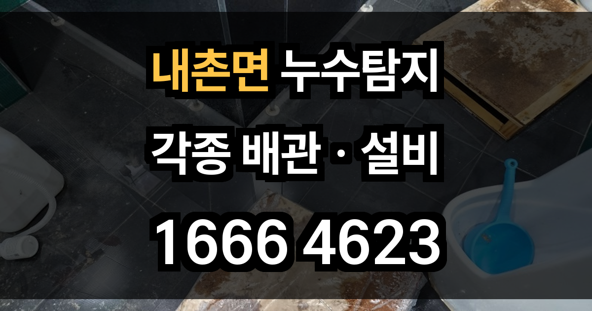 내촌면 누수탐지