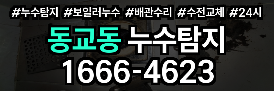 동교동 누수탐지