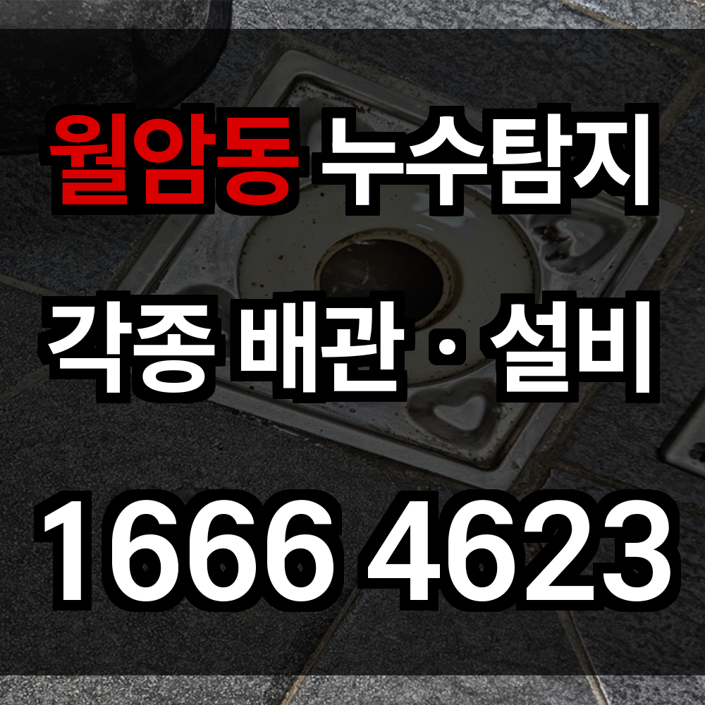 월암동 누수탐지
