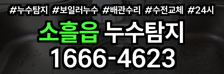 소흘읍 누수탐지