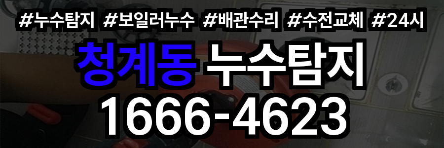 청계동 누수탐지