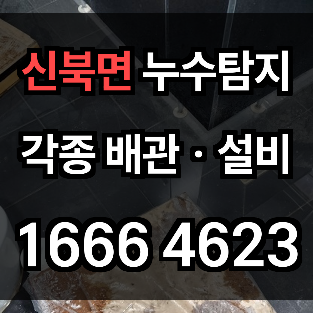 신북면 누수탐지