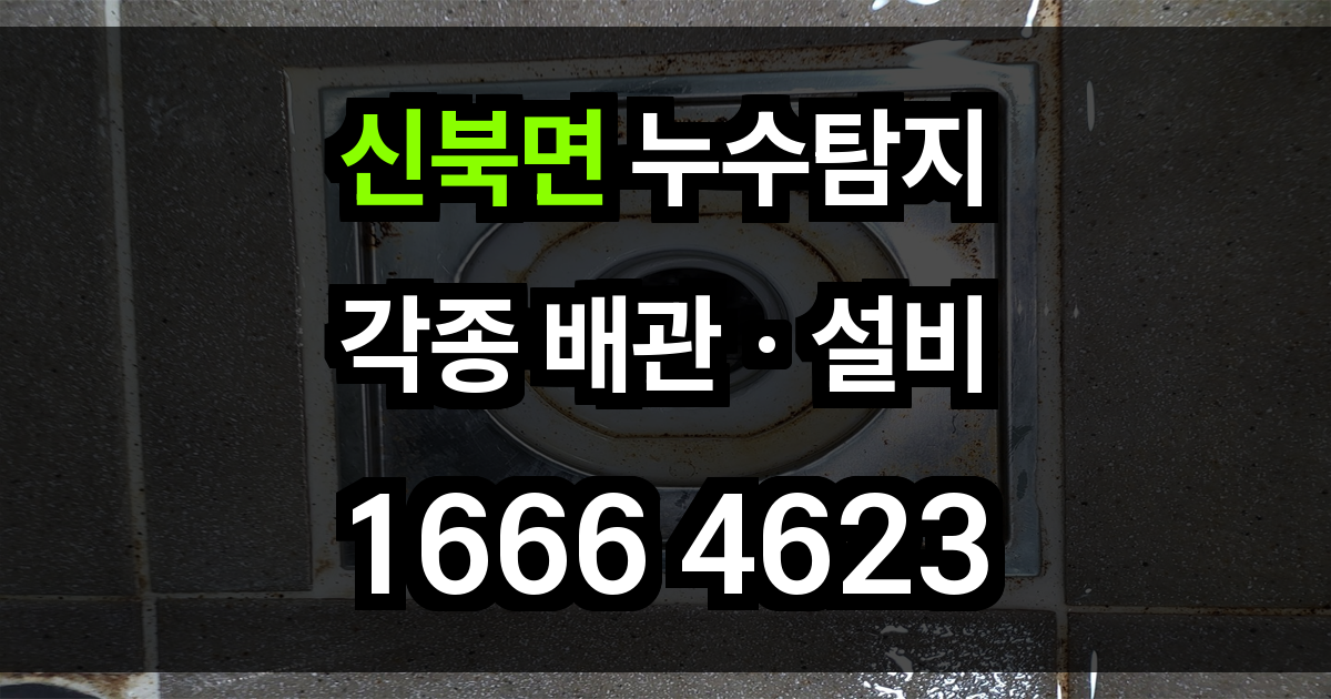 신북면 누수탐지