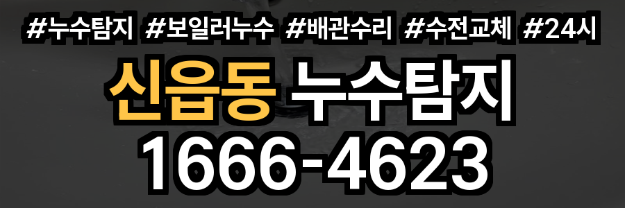 신읍동 누수탐지