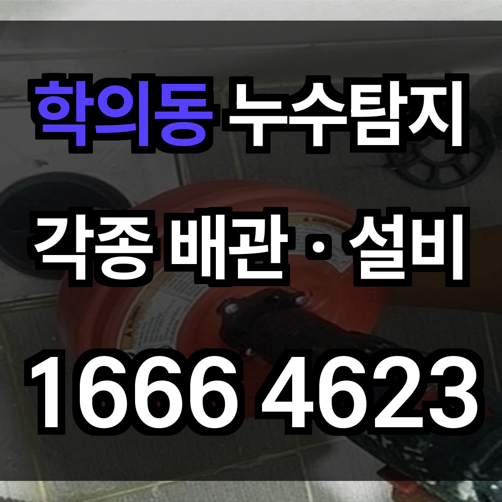 학의동 누수탐지
