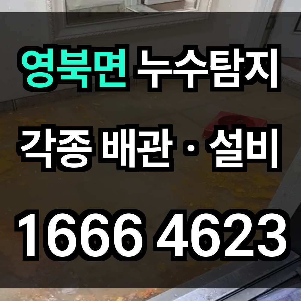 영북면 누수탐지