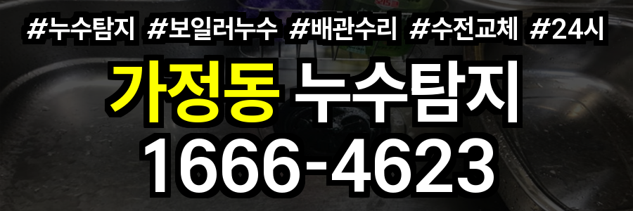 가정동 누수탐지