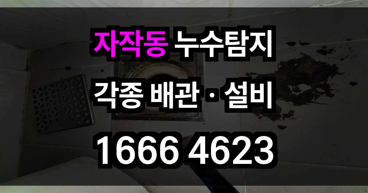 자작동 누수탐지
