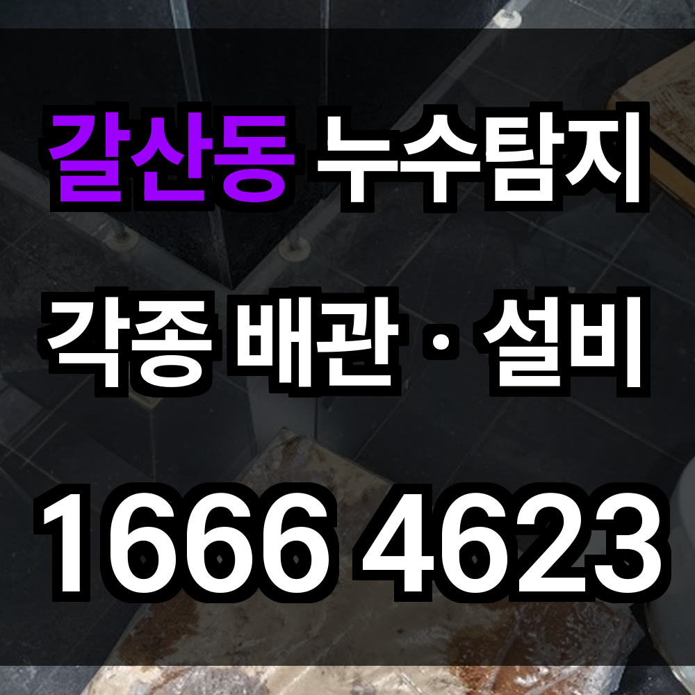 갈산동 누수탐지