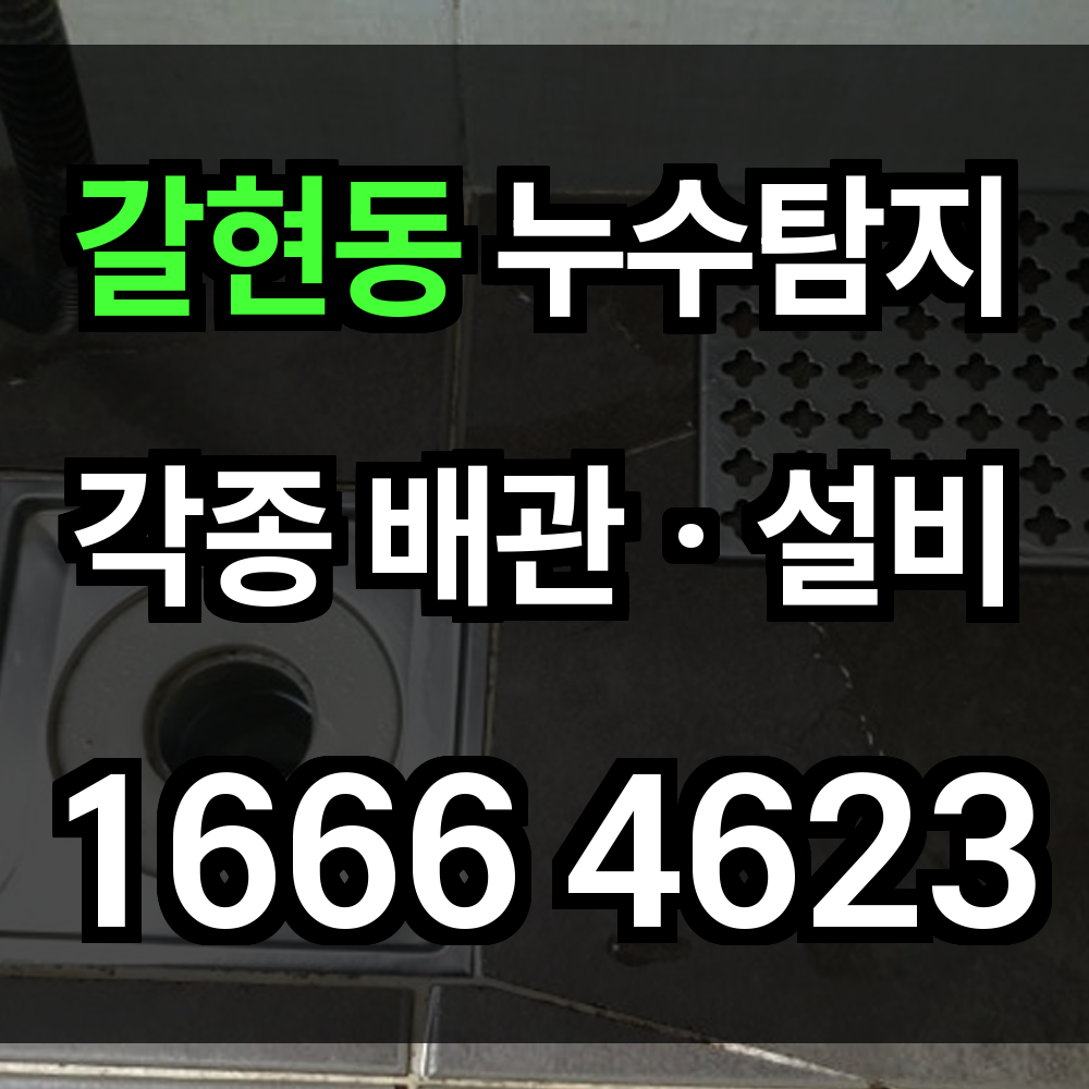 갈현동 누수탐지