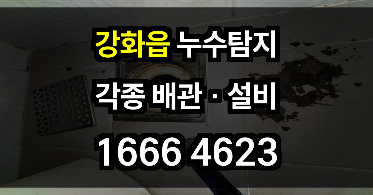 강화읍 누수탐지