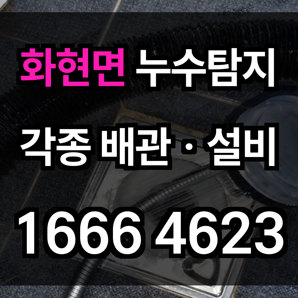 화현면 누수탐지