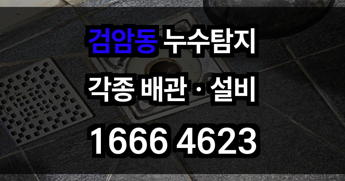 검암동 누수탐지