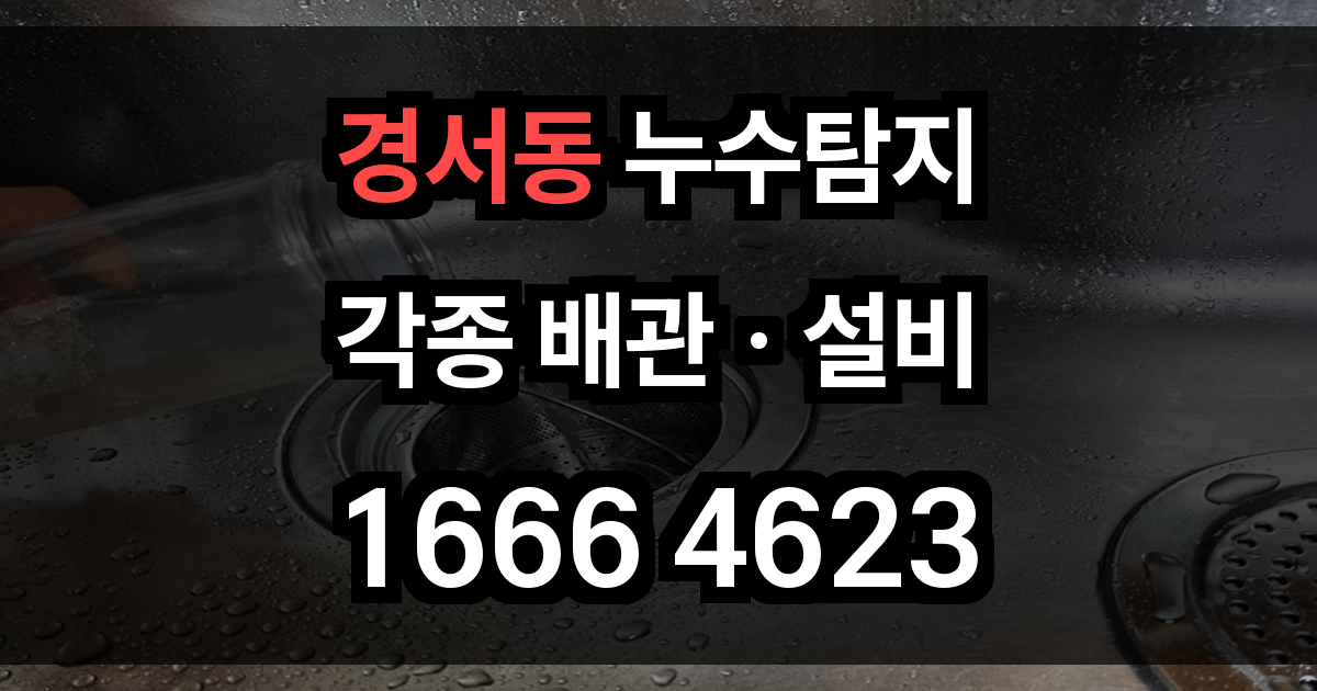 경서동 누수탐지
