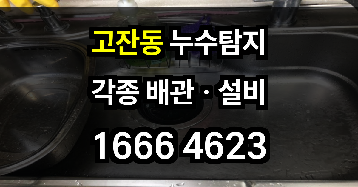 고잔동 누수탐지