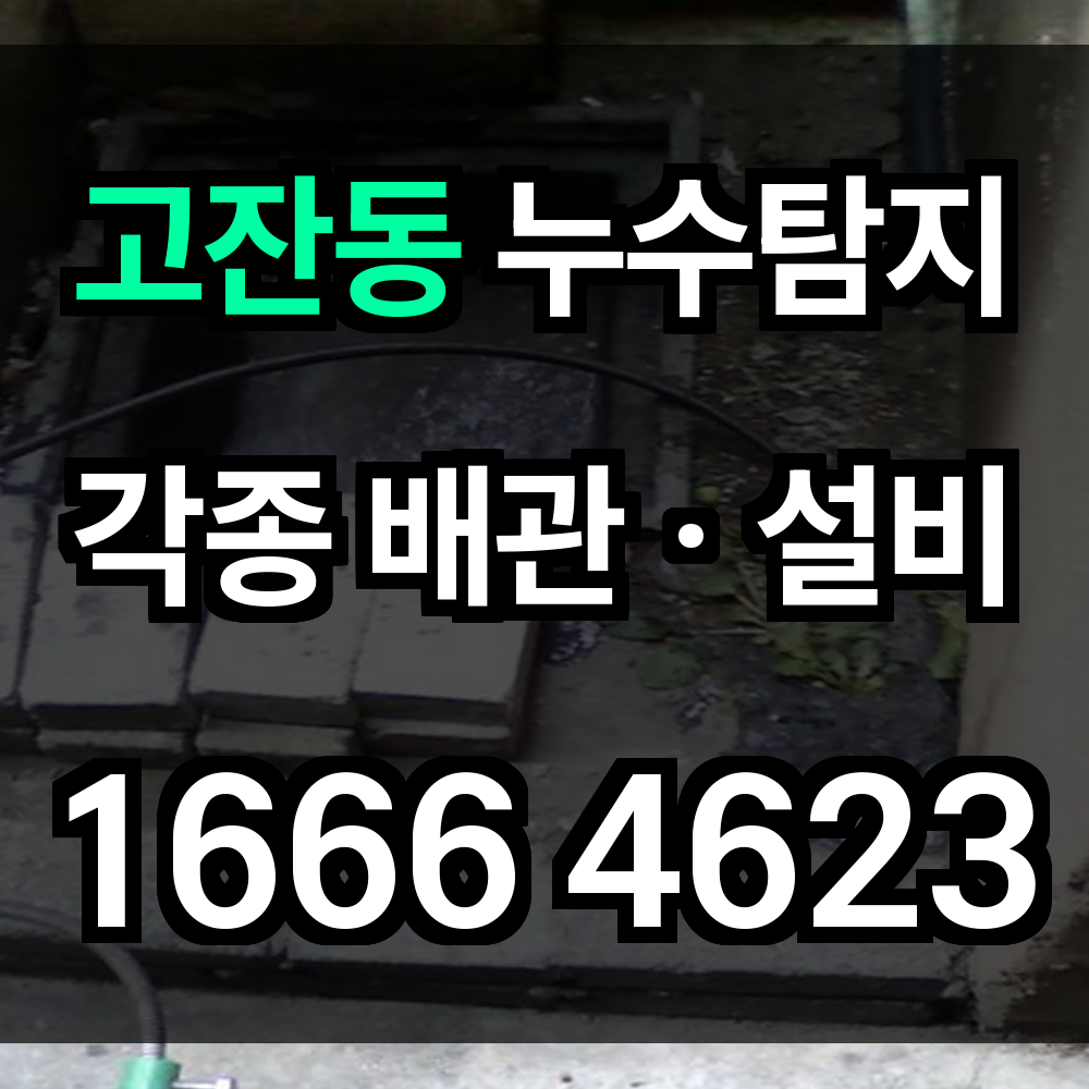 고잔동 누수탐지