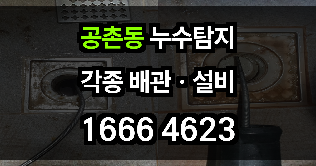 공촌동 누수탐지