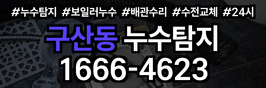 구산동 누수탐지